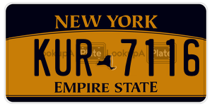 KUR7116  license plate in NY