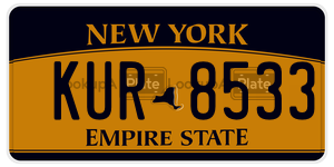 KUR8533  license plate in NY