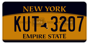 KUT3207  license plate in NY