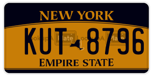 KUT8796  license plate in NY