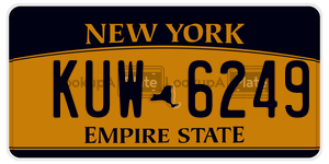 KUW6249  license plate in NY