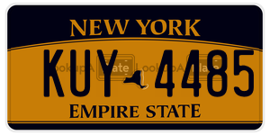 KUY4485 license plate in New York