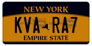 KVARA7  license plate in NY