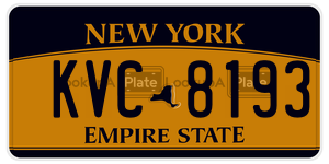 KVC8193 license plate in New York