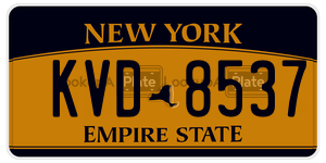 KVD8537  license plate in NY