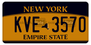 KVE3570  license plate in NY