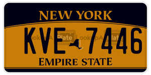KVE7446 license plate in New York