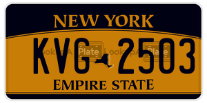 KVG2503  license plate in NY