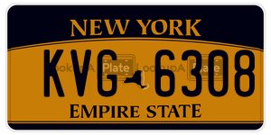 KVG6308 license plate in New York