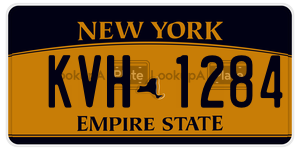 KVH1284  license plate in NY