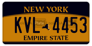KVL4453  license plate in NY