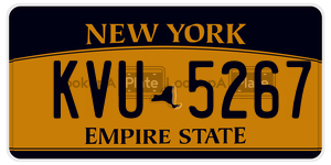 KVU5267  license plate in NY