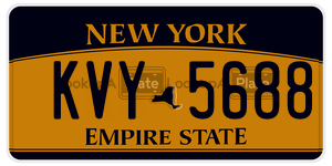 KVY5688 license plate in New York