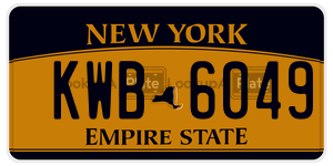 KWB6049  license plate in NY