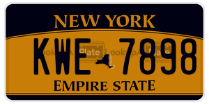KWE7898 license plate in New York