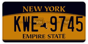 KWE9745  license plate in NY