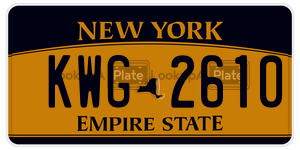 KWG2610  license plate in NY