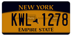 KWL1278  license plate in NY