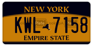 KWL7158  license plate in NY