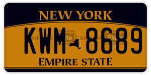 KWM8689 license plate in New York