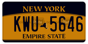 KWU5646 license plate in New York