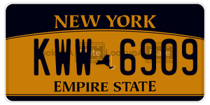 KWW6909  license plate in NY