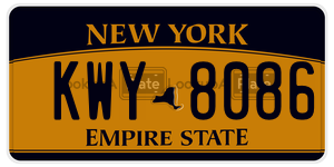 KWY8086 license plate in New York