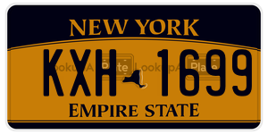 KXH1699  license plate in NY