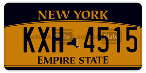KXH4515  license plate in NY
