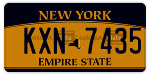 KXN7435 license plate in New York