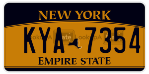 KYA7354 license plate in New York