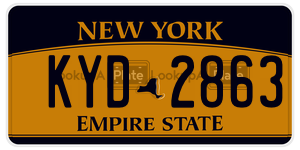 KYD2863  license plate in NY