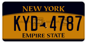 KYD4787 license plate in New York