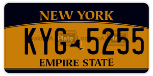 KYG5255  license plate in NY