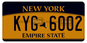KYG6002 license plate in New York