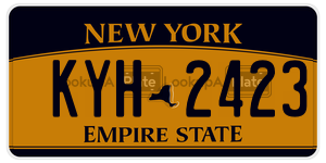 KYH2423  license plate in NY
