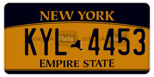 KYL4453  license plate in NY