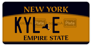KYLE license plate in New York