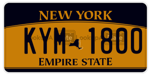 KYM1800  license plate in NY