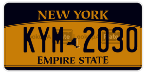 KYM2030  license plate in NY