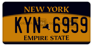 KYN6959 license plate in New York