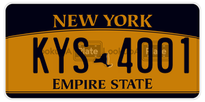 KYS4001  license plate in NY
