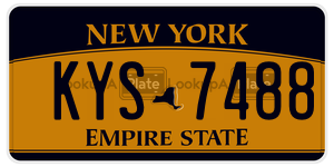 KYS7488 license plate in New York