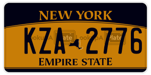 KZA2776  license plate in NY