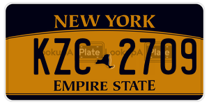 KZC2709  license plate in NY