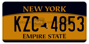 KZC4853  license plate in NY
