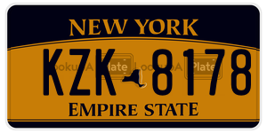 KZK8178  license plate in NY