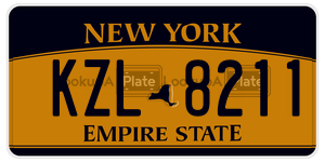 KZL8211  license plate in NY