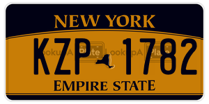 KZP1782  license plate in NY