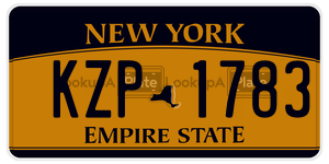 KZP1783  license plate in NY